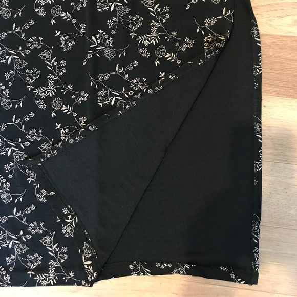 Clientèle long flower printed skirt with leg slit - Picture 4 of 5